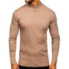 Camiseta deportiva térmica de doble cara para otoño e invierno, de cuello alto y manga larga, para hombre y mujer, camiseta interior para hombre