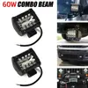 Lâmpada de carro LED de três olhos 20LED manutenção auxiliar externa 4 polegadas 60W lâmpada de trabalho veículo off-road modificado holofote