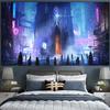 Cyberpunk cyberpunk 2077 fondo tela colgante bar ins decoración escena nocturna póster dormitorio tapiz pintura mural