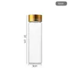 Botella de Vidrio de Borosilicato Alto Botella Tubo de 30 mm con Tapa de Óxido de Aluminio, Botella de Deriva para Pedir Deseos, Botella de Medicina, Botella de Reactivo, Botella Sellada, Botella Dosificadora
