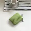 Nova Bolsa de Moedas Fofa com Bolinhas Zíper de Tecido Porta-Chaves Bolsa de Armazenamento Mini Pingente Coreano Decoração Bolsa Pequena