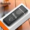 Encendedor creativo de inducción táctil delgado, carga electrónica, encendedor de cigarrillos a prueba de viento, pantalla de potencia, mini encendedor