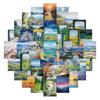 600 Pinturas de Paisagem em Estilo Chinês, Pinturas Antigas a Tinta, Paisagens, Adesivos Decorativos para Material de Capa de Celular de Carro Atacado