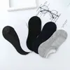 Meias Casuais Masculinas Cor Sólida Malha Antiderrapante Respirável Invisíveis Boca Rasa Silicone Meias Barco Conjuntos de Meias para Sapatos Beanie Meias Atacado