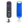 Adecuado para control remoto TCL Roku RC280TV cubierta protectora de control remoto de silicona suave resistente a la suciedad y al polvo