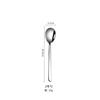 Cuchara de estilo coreano de acero inoxidable 304, cuchara de mango largo para el hogar, cuchara de comedor gruesa, cuchara para bibimbap, cuchara para café y postre.