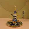 Artesanías de Lata de Colores de Característica Étnica de Xinjiang Adornos Pequeños Utensilios para Vino Regalos de Botella de Vino de Metal Regalos Conmemorativos
