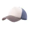 Gorra de Béisbol Retro Nueva de Primavera Tendencia Personalidad Rasgada con Bloques de Color y Visera Contrastante, Versátil Sombrero de Algodón Lavado
