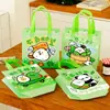 Bolsa de tote linda para el Festival del Bote del Dragón, bolsa de regalo de tela no tejida de alta estética, bolsa de embalaje de recuerdo de zongzi de dibujos animados de alta gama