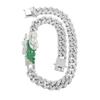 Cadena Cubana para Hombre de 13 mm con Diamantes Completos, Cadena de Empalme de Retrato, Estilo Hip-Hop Urbano, Collar Transfronterizo Europeo y Americano