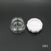 Atacado 5g potes vazios transparentes moldados por injeção para protetor labial e máscara labial, potes plásticos pequenos para blush
