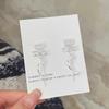 Pendientes largos con borlas y lazo de circonitas de amor, estilo hada simple, delicados y con diseño de nicho, 2024