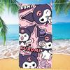 Nueva Toalla de Playa Estampada de Venta Caliente Transfronteriza Stitch Kuromi Toalla de Playa Toalla de Dibujos Animados para Niños Venta al por Mayor Paño de Toalla