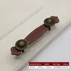 Manija de Cuero para Puerta de Gabinete, Minimalista Moderno Nórdico Cajón Armario Maleta Manija, Accesorios de Cuero, Botón, Manija de Cuero