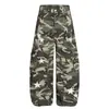 Marca de Moda Jiayiku 2025 Estilo Outdoor Americano Funcional Pantalones Cimitarra Pantalones Cargo Camuflados para Hombre Pantalones Casuales Sueltos de Pierna Ancha