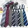 Corbata de Rayas Jk Corbata Dk Corona para Mujer Estilo Japonés Estilo Universitario Decoración de Camisa Atada a Mano Corbata de Lazo Borgoña Sistema para Hombre y Mujer