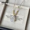 Colgante de Nube de Calcedonia Hielo Fino Natural Xiaohongshu Colgante de Nube de Celebridad de Hielo Alto Candado de Seguridad para Niña