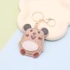 Internet Vermelho Criativo Couro Desenho Animado Rato Chaveiro Pingente Bonito Couro PU Hamster Chaveiro Saco Pendurado Enfeites
