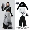 Trajes de Dança Jazz para Meninas no Festival do Meio Outono, Roupas da Moda para Performance de Street Dance Infantil, Roupas de Dança Jazz Estilo Chinês para Meninas