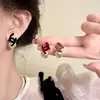 Pendientes de Perla Cruzados Dobles C Vintage Otoño e Invierno para Mujer 2024 Nuevos Pendientes Elegantes de Alta Gama Pendientes Únicos