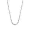 Collar de Tenis de Acero Inoxidable 316 de Venta Caliente Transfronteriza 3-5mm Collar de Circonita Redonda Joyería de Diseño de Nicho de Lujo Ligero