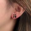 Aretes Retro estilo Hong Kong de Leopardo 2024 Nuevas Explosiones Marrón Maillard Aretes Elegantes Lujo Ligero Aretes de Alta Gama