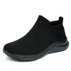 Zapatos deportivos casuales de malla voladora para hombre, talla grande, calcetines holgados para caminar, zapatillas ligeras para correr para pareja, zapatos para mujer