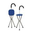 Muletas personalizadas, sillas, bastones, personas mayores multifuncionales de cuatro patas con taburetes pueden sentarse en muletas plegables