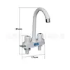 Grifo Universal Giratorio Doble Agua Caliente y Fría con Conexión de 4 Puntos para Fregadero de Cocina, Grifo Mezclador Caliente y Frío para Lavabo Doméstico