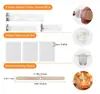 Suministros para hacer velas de cera de soja Herramientas para manualidades de velas DIY Cera de soja en chips Tinte para velas Núcleo de algodón para velas