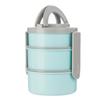 Herramientas de Camping Mini Lonchera Linda Lonchera Redonda con Tenedor Lonchera Apilable Salidas para Niños Lonchera