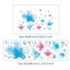 Pegatina extraíble con diseño de mariposa y flor azul de ensueño, con personalidad creativa, para el hogar, dormitorio, sofá, fondo, mup1233