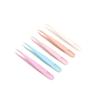 Pinzas de Plástico Pestañas Postizas Belleza Pestañas Adhesivo Doble Pestaña Clip Tenedor Auxiliar Pinzas Belleza Clip de Plástico