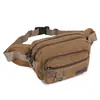 Atacado pode ser encomendado bolsa de cintura esportiva para atividades ao ar livre bolsa carteiro masculina multifuncional bolsa de peito lona resistente ao desgaste barraca bolsa de caixa registradora