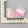 Acessórios de Resina Grampo de Cabelo DIY Cola de Creme Flor Rosa Bicolor Galvanizada Materiais para Capa de Celular Flor de Camélia Tamancos DIY