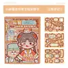 Mini Adesivos de Gelatina Mochi Divertidos Vintage Livro Silencioso Sem Corte Brinquedo de Artesanato DIY para Crianças Livro de Colagem