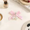 Novo acessório de laço de pérola 1,0 cm feito à mão, pequeno ornamento de cabelo estilo perfumado, presilha de cabelo, acessório de cabeça, decoração DIY feita à mão