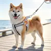 Coleira tipo Y anti-choque para cães médios e grandes como Shiba Inu e Corgi, respirável e ajustável, atacado do fabricante