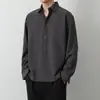 Camisa casual de manga larga para hombre, formal de negocios, ropa profesional, otoño, traje ajustado, camisa para padrino, hombres