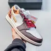Zapatillas Originales Jordan 1 Edición Limitada Año del Caballo con Bordado de Nubes, Zapatos de Skate Retro, Zapatos Deportivos Casuales para Pareja, Zapatos de Moda Tendencia