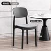 Habitación de Alquiler Mesa de Comedor Taburete de Plástico Silla de Comedor para el Hogar Apilable Taburete Engrosado Hogar Fuerte y Duradero Silla para Sala de Estar