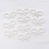 Accesorios para Uñas con Forma de Corazón con Lazo de Perlas Artificiales Resina Blanco Roto Estrella de Cinco Puntas Luna Accesorios para Pasadores de Uñas DIY