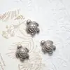 Contas para Artesanato em Formato de Tartaruga Marinha, Contas Cerâmicas Vintage com Furo Reto, Pulseira, Colar, Pingente DIY, Acessórios de Joias