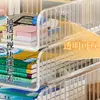 Estante de Escritorio para Almacenamiento de Libros Estante Transparente de Acrílico para Almacenamiento de Libros Estante de Almacenamiento y Organización para Archivos y Libros de Texto de Dormitorio