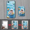 Adecuado para funda de teléfono móvil Vivo, Ranura para tarjetas divertida, Soporte de fotos de silicona, Soporte de tarjetas de mascota lindo, A prueba de polvo para pareja digital hombre y mujer