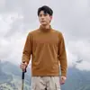 Jaqueta de Lã Nova Outono e Inverno com Gola Alta e Zíper Parcial Masculina para Esportes ao Ar Livre Caminhada Alpinismo Corta-vento Quente Roupa de Lã