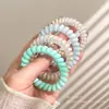 Goma para el Cabello de Alambre de Teléfono de Color Gelatina de Alta Elasticidad para Mujeres, con un Toque de Alta Gama, Estilo Dulce, Cuerda para Cola de Caballo sin Costuras, Accesorio para el Cabello, Goma para el Cabello