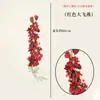 Orquídea Mariposa Artificial Arte Floral Boda Flores Falsas Arreglo de Boda Ramo Decoración Cubo de Bendición de Año Nuevo Rojo Decoración de Inserto