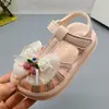 Sandalias para Bebé Niña con Lazo Lindo y Cereza, Suela Suave, Nuevos Zapatos Elegantes de Princesa para Mujer, Suela de Látex Antideslizante, de Moda