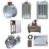 Compuerta Cortafuegos de 70/280 Grados Galvanizada Resistente a Altas Temperaturas Cuadrada Redonda Normalmente Abierta Control Cercano Eléctrica Cortafuegos Extracción de Humo